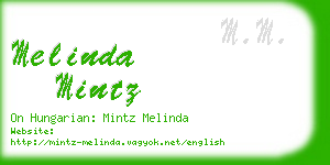 melinda mintz business card